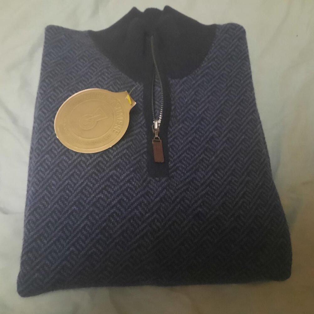Stunning LANVIN 100% Cashmere Gentleman's sweater